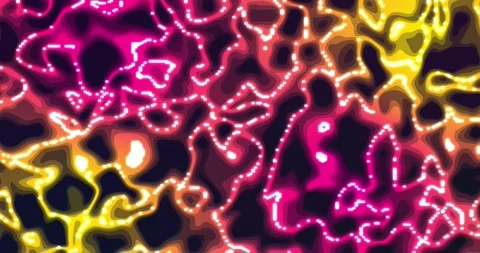 Glowing liquid. Abstract Fluid Animation Pink yellow Color Flowing Wavy Smo.. Stock Footage 224921962
