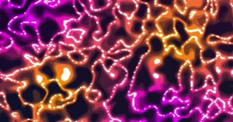Glowing liquid. Abstract Fluid Animation purple orange Color Flowing Wavy S.. 스톡 동영상 224922054