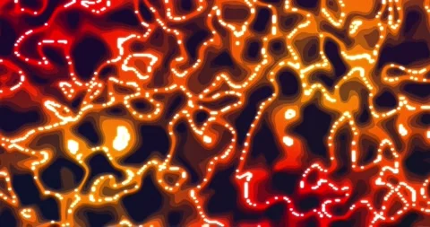 Glowing liquid. Abstract Fluid Animation red orange blue Color Flowing Wavy.. 스톡 동영상 224922792