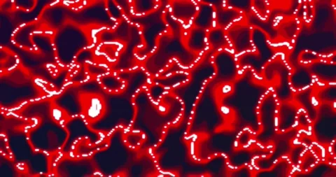 Glowing liquid. Abstract Fluid Animation bright red Color Flowing Wavy Smoo.. Vídeos de archivo 224923135