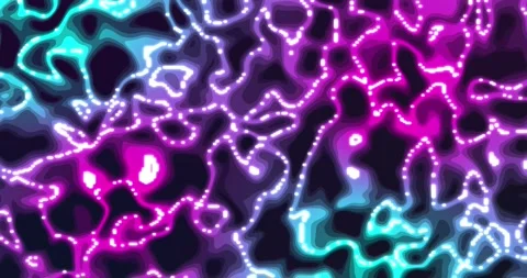 Glowing liquid. Abstract Fluid Animation sky Blue pink Color Flowing Wavy S.. Stock Footage 224925236