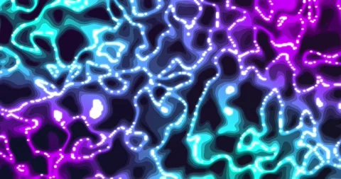 Glowing liquid. Abstract Fluid Animation sky Blue purple Color Flowing Wavy.. Vídeos de archivo 224925278