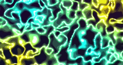 Glowing liquid. Abstract Fluid Animation sky Blue yellow Color Flowing Wavy.. 스톡 동영상 224925301