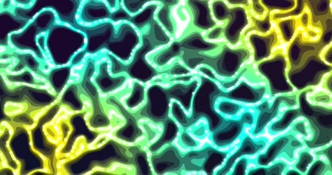 Glowing liquid. Abstract Fluid Animation sky Blue yellow Color Flowing Wavy.. Video stock 224944350