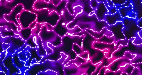 Glowing liquid. Abstract Fluid Animation Pink Blue Color Flowing Wavy Smoot.. Stock Footage 224945054