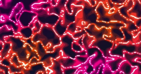 Glowing liquid. Abstract Fluid Animation Pink orange Color Flowing Wavy Smo.. Vídeos de archivo 224945127