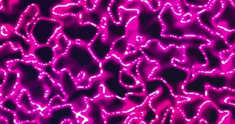 Glowing liquid. Abstract Fluid Animation bright Pink Color Flowing Wavy Smo.. Video stock 224945194