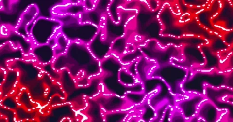Glowing liquid. Abstract Fluid Animation purple red Color Flowing Wavy Smoo.. Video stock 224945847