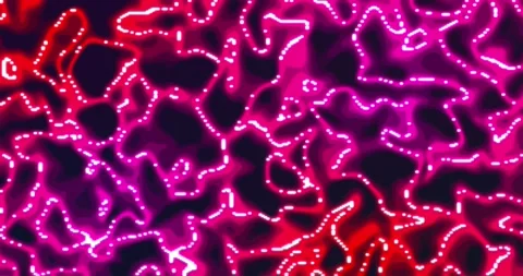 Glowing liquid. Abstract Fluid Animation red pink Color Flowing Wavy Smooth.. Video stock 224946079