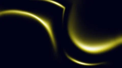 Glowing Liquid Background with Yellow Neon Light Stock Illustration