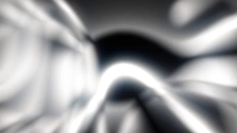 Glowing Liquid BW Pattern Flow Abstract Motion Backgroud Loop 4 Stock Footage 77606894