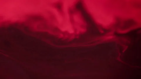 Glowing liquid spill lava cloud pink red paint art Stock Footage 314720716