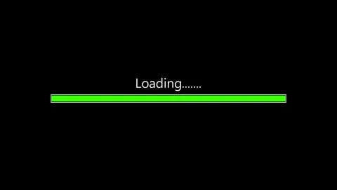Glowing loading bar 0 to 100% progress bar animation. Stock-Footage 334616597
