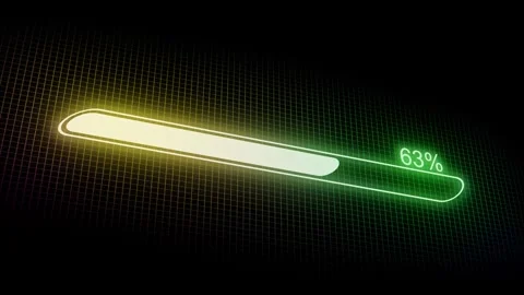 Glowing Loading Bar Animation with Smooth Loop for Modern UI Designs Stock Footage 310638046