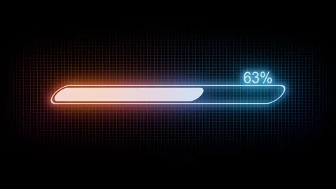 Glowing Loading Bar Animation with Smoot... | Stock Video | Pond5