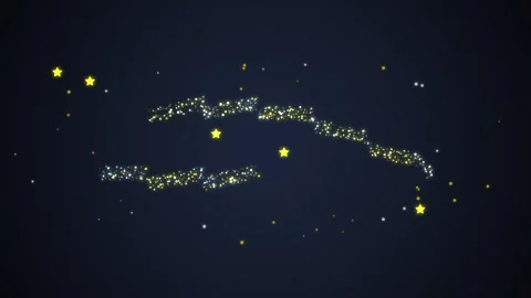 Glowing Lock Icon Made of Particles on Dark Background - Security Concept Stock Footage 348231738