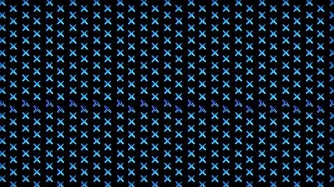 Glowing looping neon effect background, black background. Stock Illustration