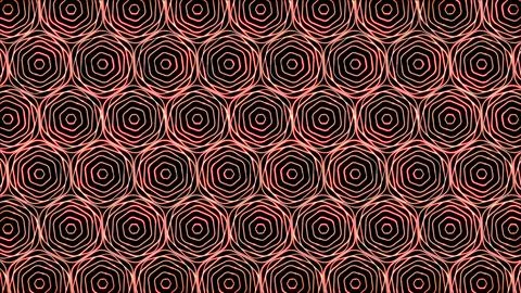 Glowing looping neon effect background, black background. Stock Illustration