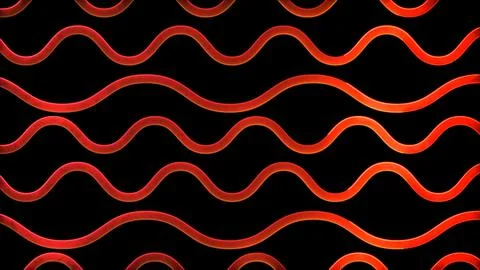 Glowing looping neon effect background, black background. Illustrazione stock