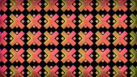 Glowing looping neon effect background, black background. Stock Illustration