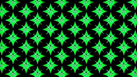 Glowing looping neon effect background, black background. Stock Illustration