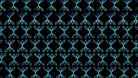 Glowing looping neon effect background, black background. Иллюстрация