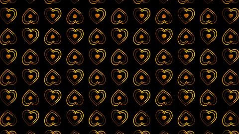 Glowing looping neon effect background, black background. Stock Illustration