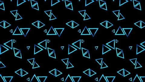 Glowing looping neon effect background, black background. Illustrazione stock