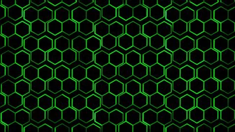 Glowing looping neon effect background, black background. Stock-Illustration