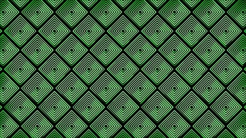 Glowing looping neon effect background, black background. Stock Illustration