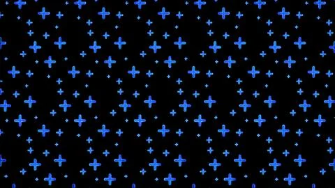 Glowing looping neon effect background, black background. Stock Illustration