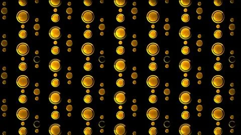 Glowing looping neon effect background, black background. Stock Illustration