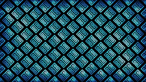 Glowing looping neon effect background, black background. Stock-Illustration