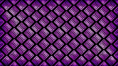 Glowing looping neon effect background, black background. Stock Illustration