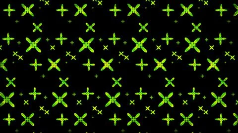 Glowing looping neon effect background, black background. Stock Illustration