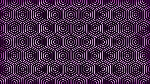 Glowing looping neon effect background, black background. Stock Illustration