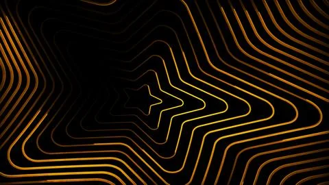 Glowing looping neon effect background, black background. Stock Illustration