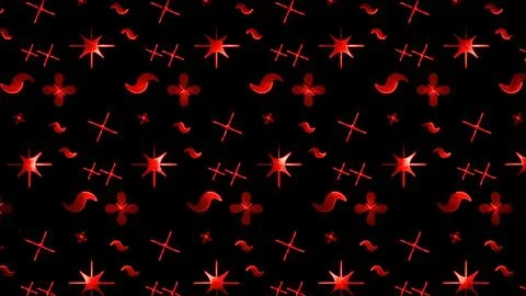 Glowing looping neon effect background, black background. Stock-Illustration