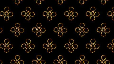 Glowing looping neon effect background, black background. Illustrazione stock