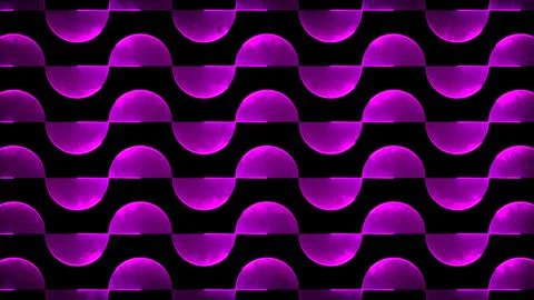 Glowing looping neon effect background, black background. Stock Illustration