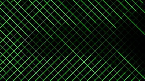 Glowing looping neon effect background, black background. Stock Illustration