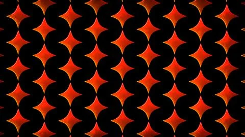 Glowing looping neon effect background, black background. Stock Illustration