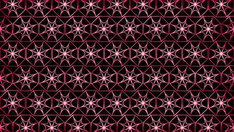 Glowing looping neon effect background, black background. Stock Illustration