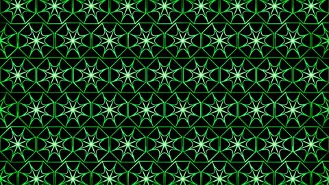 Glowing looping neon effect background, black background. Stock Illustration