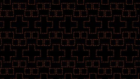 Glowing looping neon effect background, black background. Stock Illustration