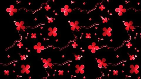 Glowing looping neon effect background, black background. Ilustração Stock