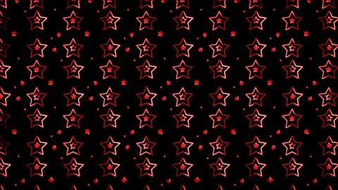 Glowing looping neon effect background, black background. Illustrazione stock