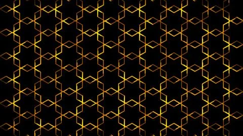 Glowing looping neon effect background, black background. Stock Illustration