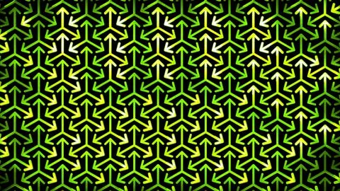 Glowing looping neon effect background, black background. Stock Illustration