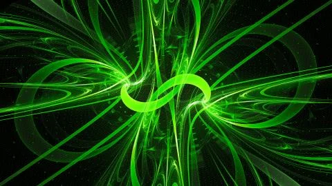 Glowing loops design abstract background Stock Illustration